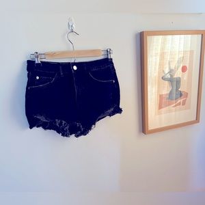 Zara high waisted cutoffs size 26